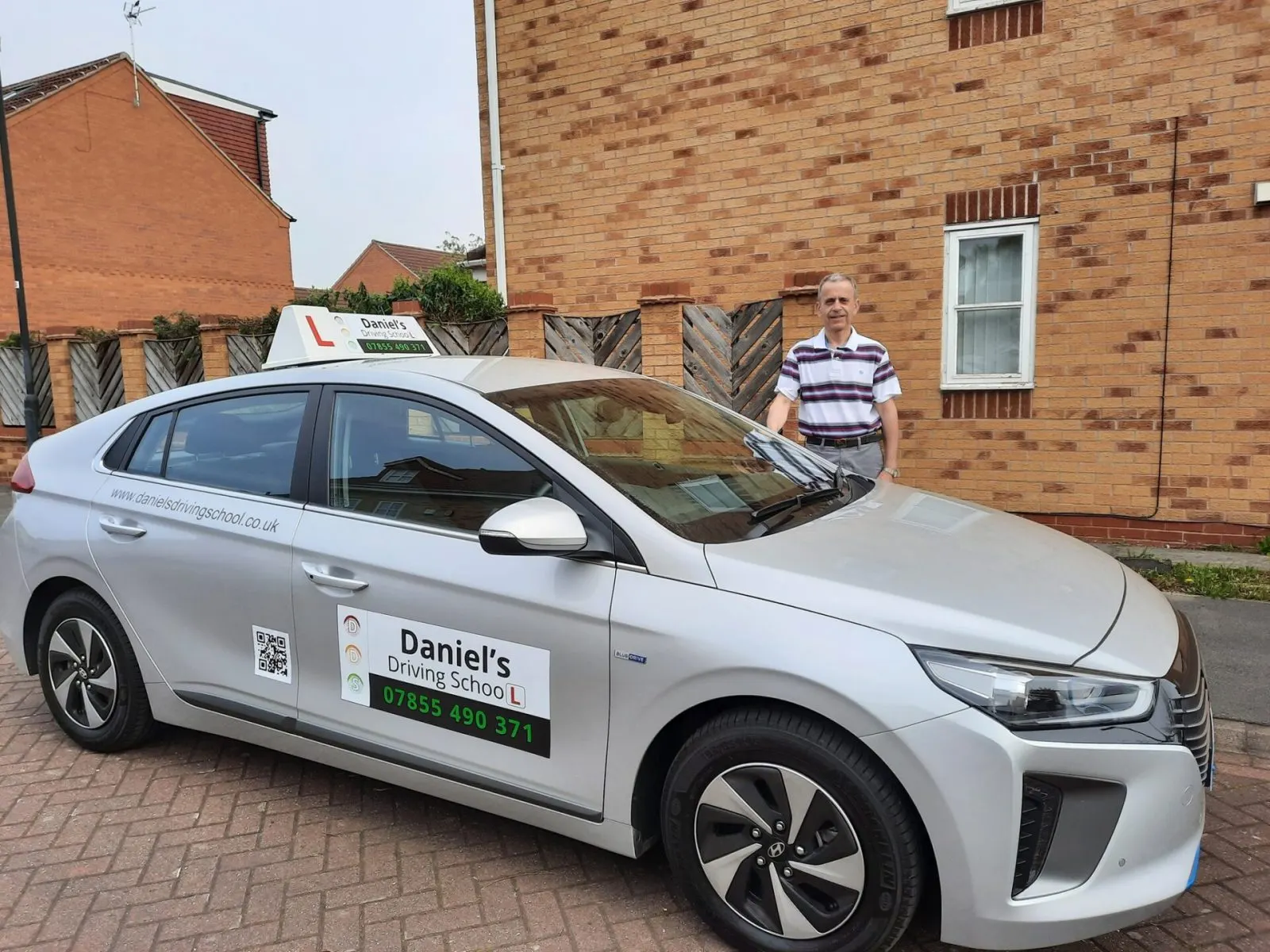 Daniel, Grade A DVSA approved driving instructor, with his tuition car in York